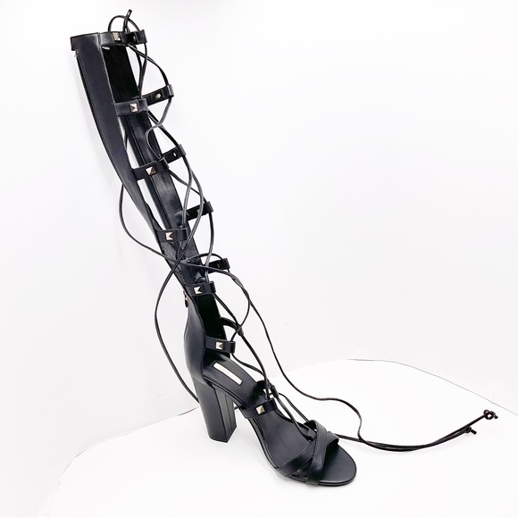 🆕{GUESS} Annalie Studded Block-Heel Gladiator Sandals - Picture 9 of 16